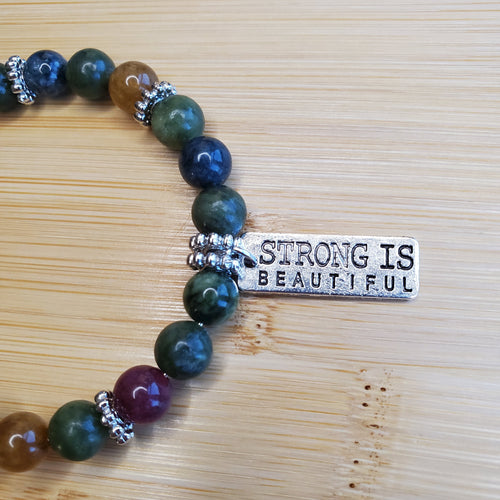 Strong is Beautiful in Jade Bracelet (MW) | Mamabug ReCreations - Artisan Jewelry