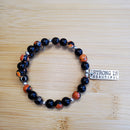 Strong is Beautiful in Orange and Black Bracelet (MW) | Mamabug ReCreations - Artisan Jewelry