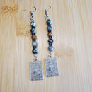 The World Tarot Charm Earrings | Mamabug ReCreations - Artisan Jewelry