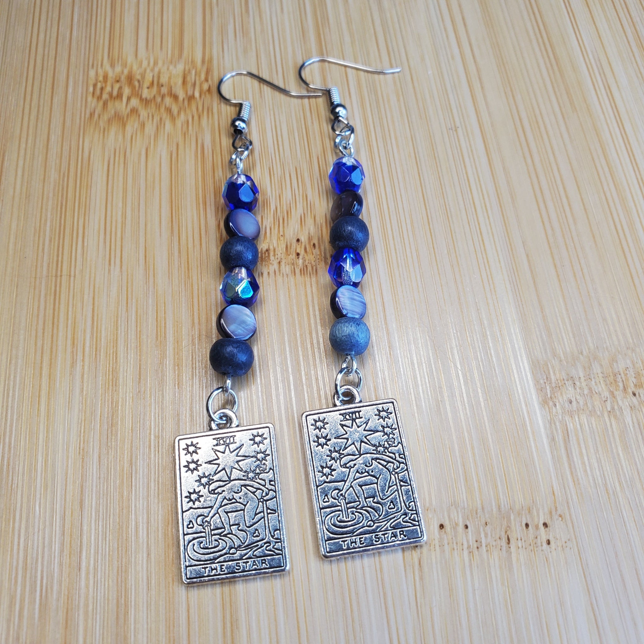 The Star Tarot Charm Earrings | Mamabug ReCreations - Artisan Jewelry