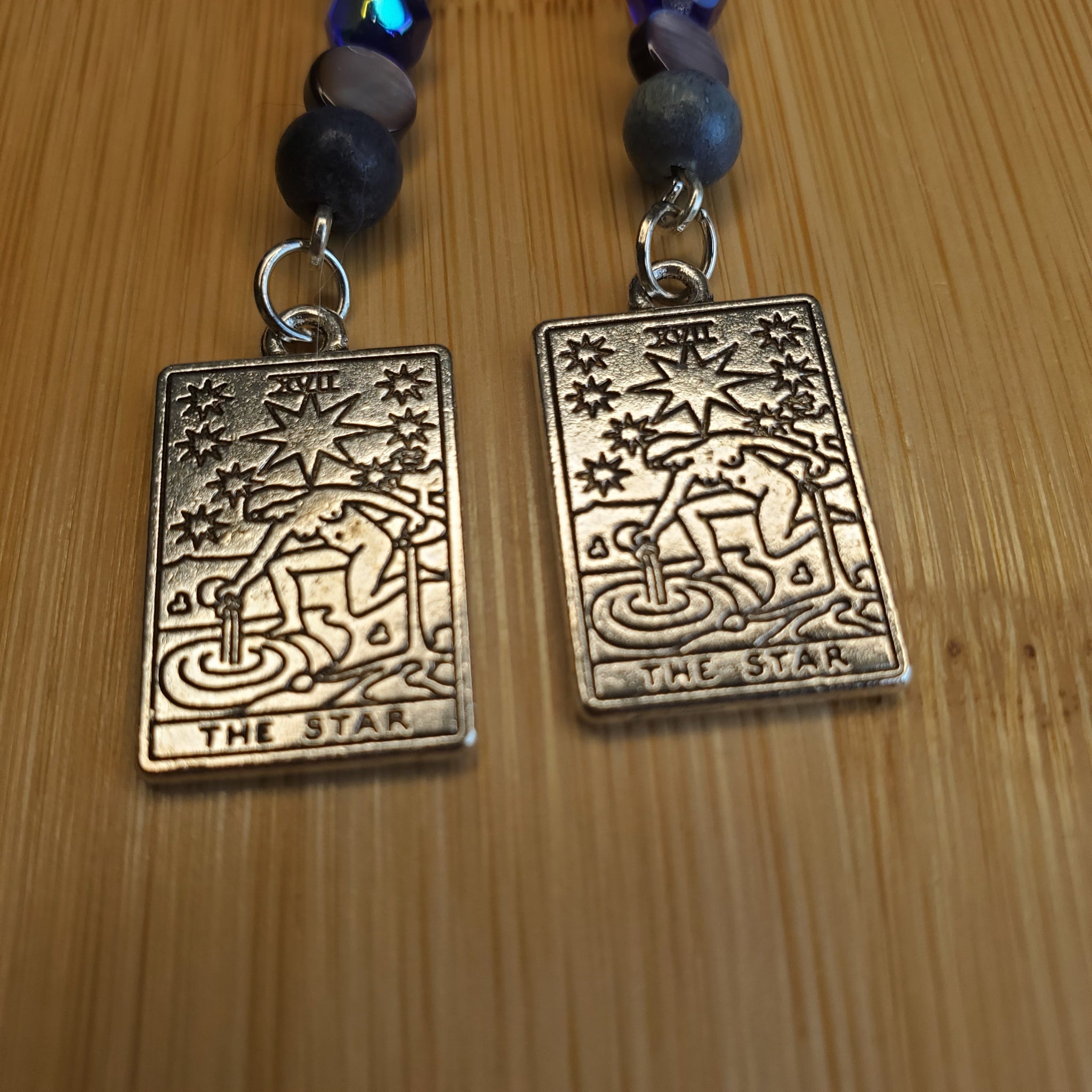 The Star Tarot Charm Earrings | Mamabug ReCreations - Artisan Jewelry