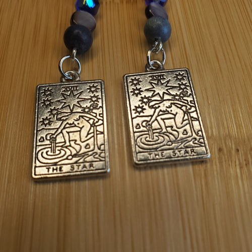 The Star Tarot Charm Earrings | Mamabug ReCreations - Artisan Jewelry
