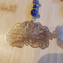 Delicate Golden Lotus Earrings | Mamabug ReCreations - Artisan Jewelry