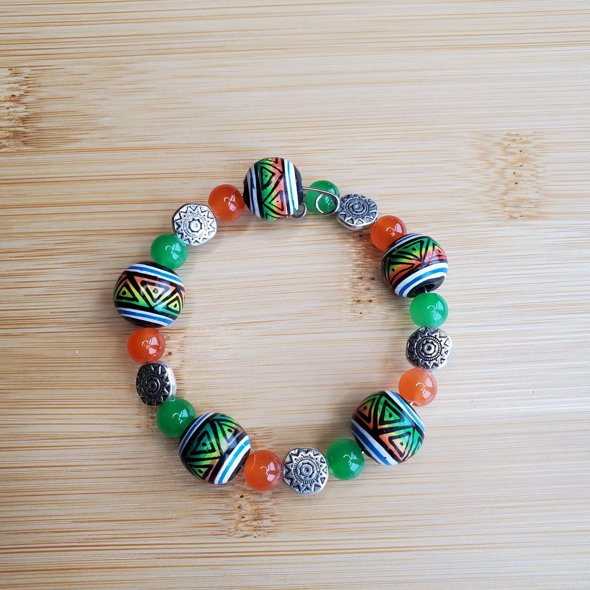 Peruvian Pottery Inspired Bracelet (MW) | Mamabug ReCreations - Artisan Jewelry
