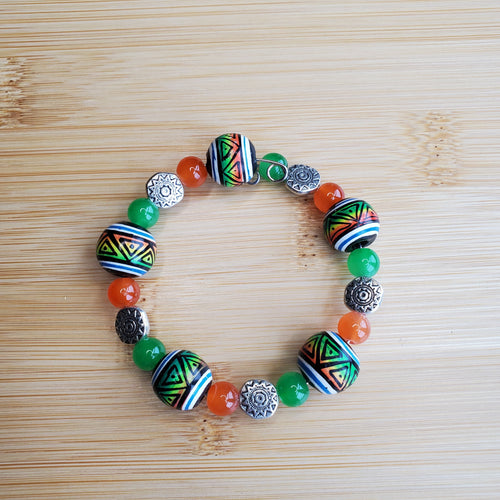 Peruvian Pottery Inspired Bracelet (MW) | Mamabug ReCreations - Artisan Jewelry