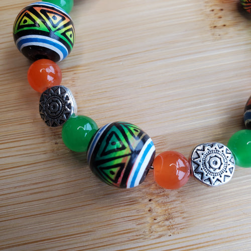 Peruvian Pottery Inspired Bracelet (MW) | Mamabug ReCreations - Artisan Jewelry
