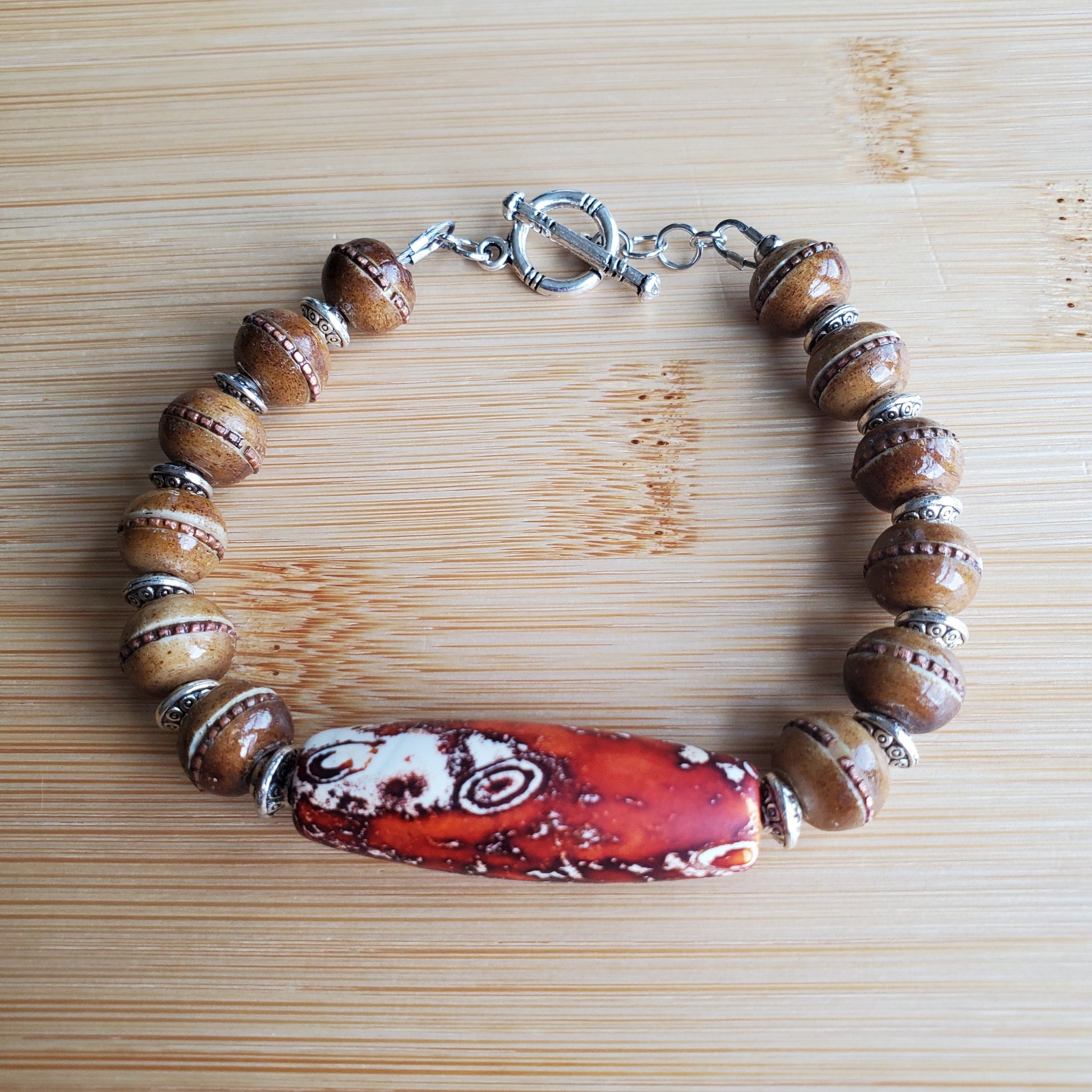 Out of the Fire Tibetan Bracelet (W) | Mamabug ReCreations - Artisan Jewelry