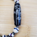 Black and White Dragon Tibetan Bracelet (W) | Mamabug ReCreations - Artisan Jewelry