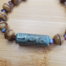 Sage Green Dzi Agate Bracelet (W) | Mamabug ReCreations - Artisan Jewelry