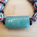 Green Jade and African Chevron Beads Bracelet (W) | Mamabug ReCreations - Artisan Jewelry