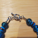 Turquoise with Blue Mala Beads Bracelet (W) | Mamabug ReCreations - Artisan Jewelry