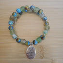 Well Behaved Women Bracelet - Earth Swirl Recycled Glass (MW) | Mamabug ReCreations