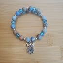 Carolina Blue Angel Bracelet (MW) | Mamabug ReCreations