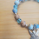 Carolina Blue Angel Bracelet (MW) | Mamabug ReCreations