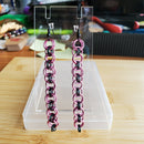 Pink Ladies Helm Chainmaille Earrings | Mamabug ReCreations - Artisan Jewelry