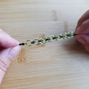 Electric Lime & Black Helm Chainmaille Earrings | Mamabug ReCreations - Artisan Jewelry