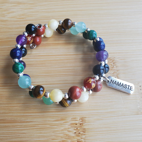 Seven Chakra Gemstone Bracelet (MW) | Mamabug ReCreations - Artisan Jewelry