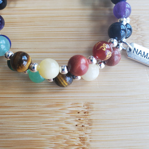 Seven Chakra Gemstone Bracelet (MW) | Mamabug ReCreations - Artisan Jewelry