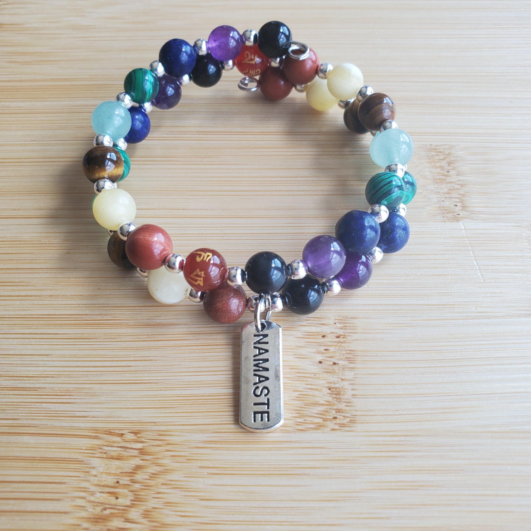 Seven Chakra Gemstone Bracelet (MW) | Mamabug ReCreations - Artisan Jewelry