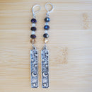 Celestial Night Sky Crystal Dangle Earrings | Mamabug ReCreations - Artisan Jewelry