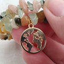 Gold Earth Charm Bracelet (MW) | Mamabug ReCreations - Artisan Jewelry