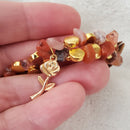 Gold Rose Charm Bracelet (MW) | Mamabug ReCreations - Artisan Jewelry