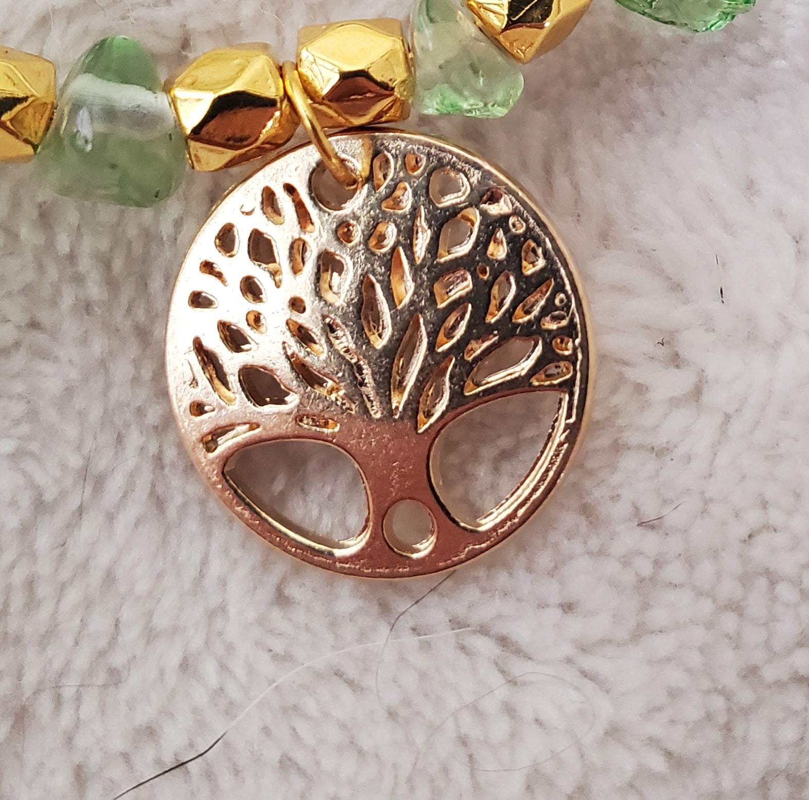 Gold Tree of Life Charm Bracelet (MW) | Mamabug ReCreations - Artisan Jewelry