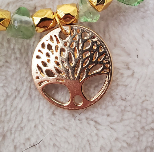 Gold Tree of Life Charm Bracelet (MW) | Mamabug ReCreations - Artisan Jewelry
