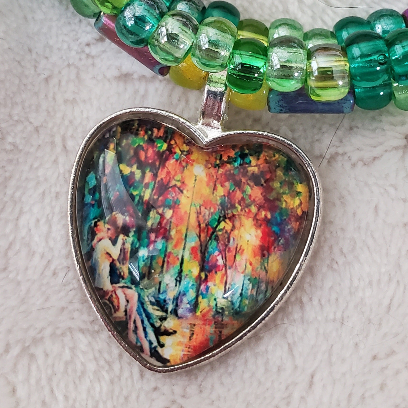Love in the Woods Bracelet - Green Style (MW) | Mamabug ReCreations - Artisan Jewelry