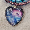 Electric Seas Bracelet - Blue and Plum (MW) | Mamabug ReCreations - Artisan Jewelry