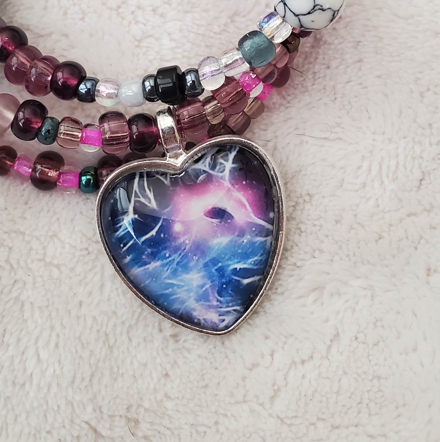 Purple Electric Seas Bracelet (MW) | Mamabug ReCreations - Artisan Jewelry