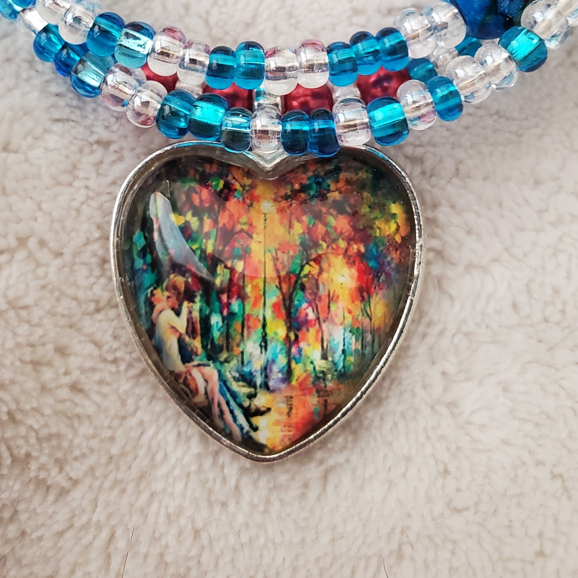 Kissing Couple in the Sky Bracelet (MW) | Mamabug ReCreations - Artisan Jewelry