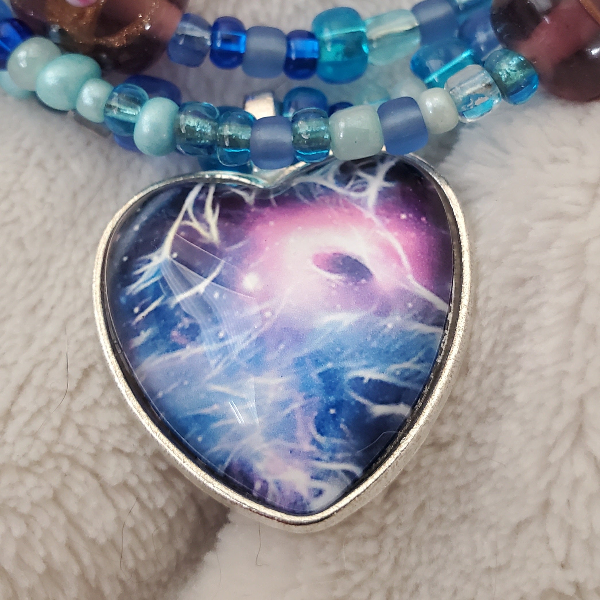 Blue Electric Seas Bracelet (MW) | Mamabug ReCreations - Artisan Jewelry