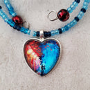 Dancing Couple in Midnight Skies Bracelet (MW) | Mamabug ReCreations - Artisan Jewelry