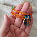 Kissing Couple in the Sunset Light Bracelet (MW) | Mamabug ReCreations - Artisan Jewelry