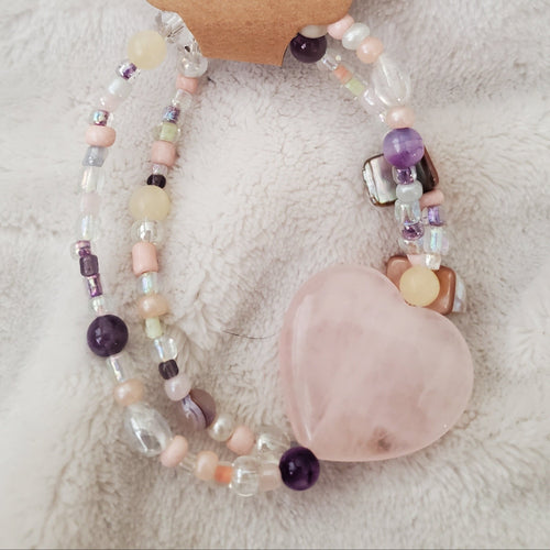 Blushing Pink Love Bracelet (W) | Mamabug ReCreations - Artisan Jewelry