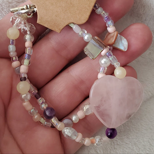 Blushing Pink Love Bracelet (W) | Mamabug ReCreations - Artisan Jewelry