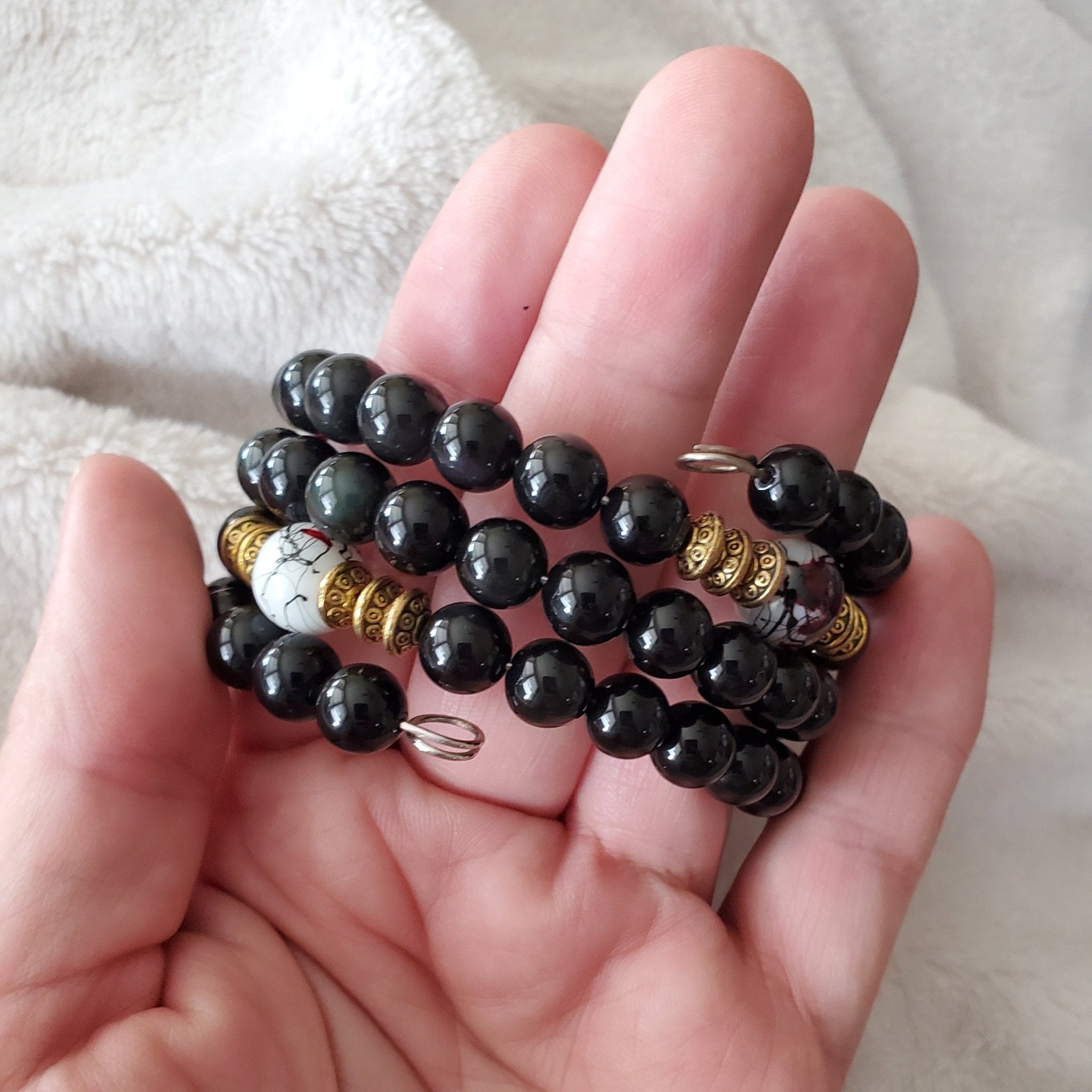 Grounding Bracelet with Gold (MW) | Mamabug ReCreations - Artisan Jewelry