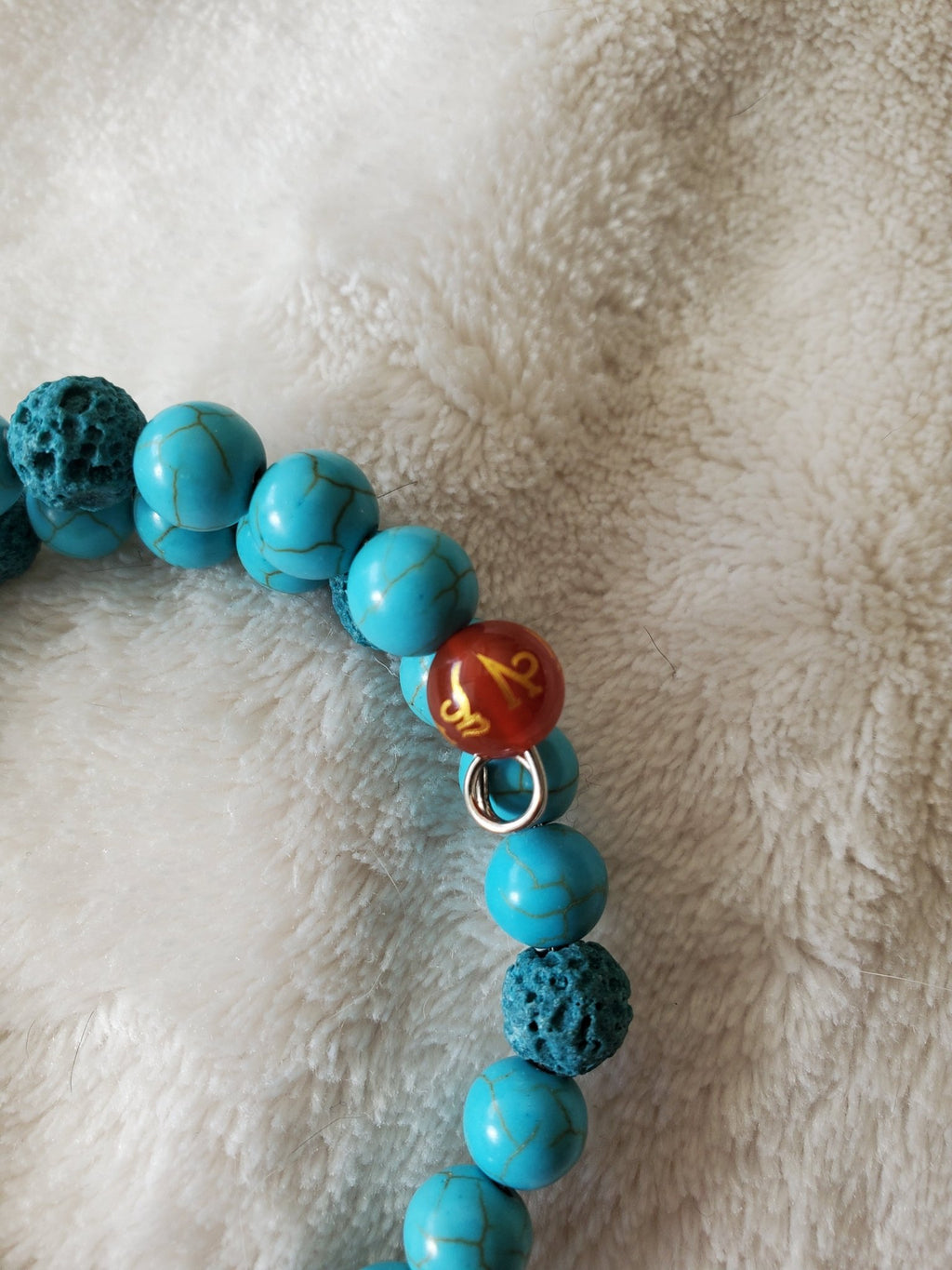 Throat Chakra Bracelet with Turquoise (MW)