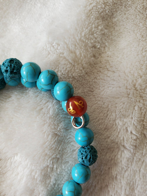 Throat Chakra Bracelet (MW) | Mamabug ReCreations - Artisan Jewelry