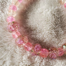 Pink Flowers Bracelet - Light Pink Edition (MW) | Mamabug ReCreations - Artisan Jewelry