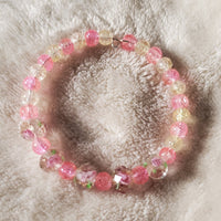 Pink Flowers Bracelet - Clear Edition (MW)