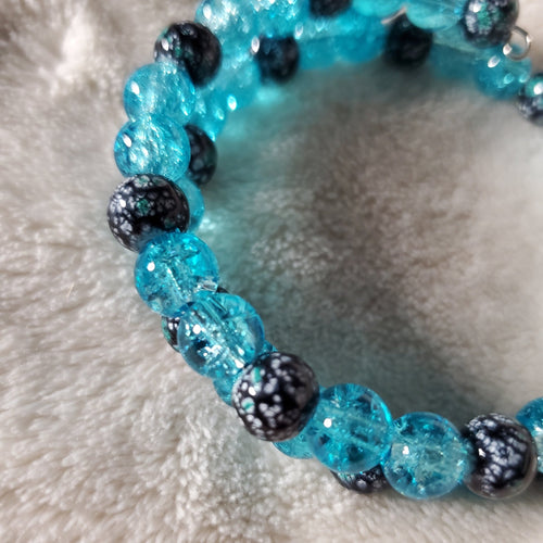 Gypsy Beaded Bracelet - Blue Edition (MW) | Mamabug ReCreations - Artisan Jewelry