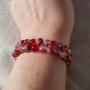 Gypsy Beaded Bracelet - Red Edition (MW) | Mamabug ReCreations - Artisan Jewelry