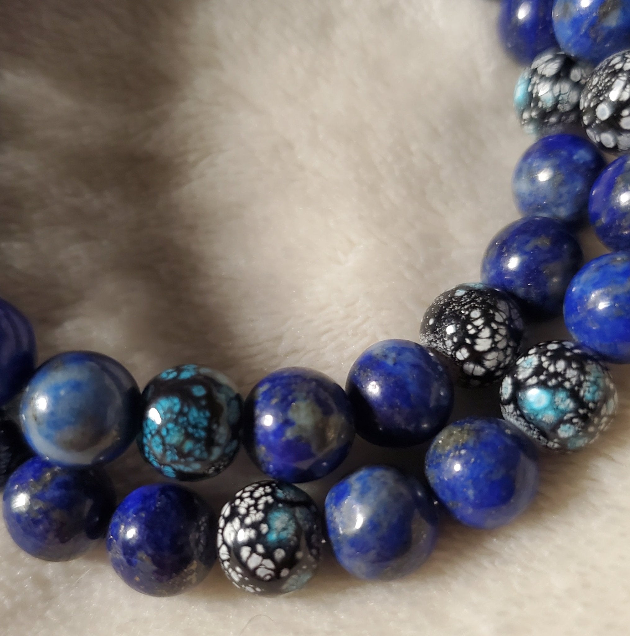 Gypsy Beaded Bracelet - Dark Blue Edition (MW) | Mamabug ReCreations - Artisan Jewelry