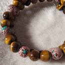 Gypsy Beaded Bracelet - Tigers Eye Edition (MW) | Mamabug ReCreations - Artisan Jewelry