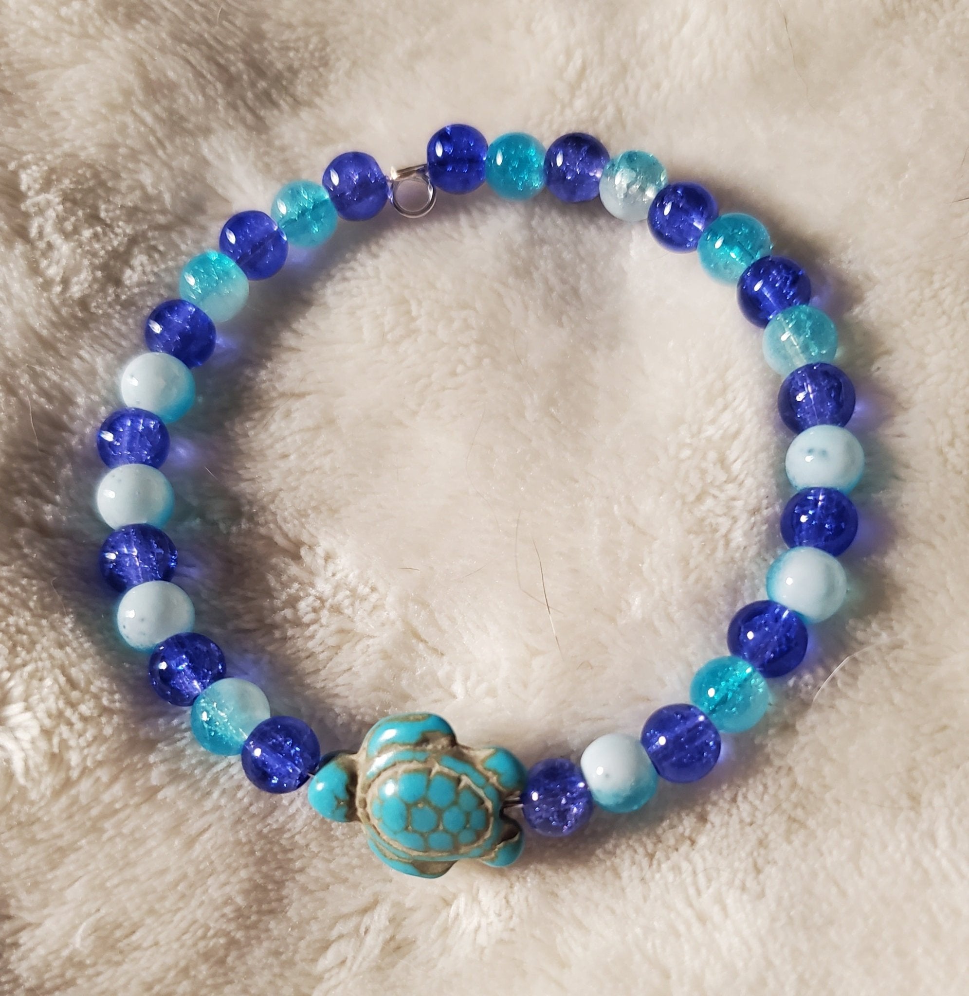 Turquoise Turtle Bracelet (MW) | Mamabug ReCreations - Artisan Jewelry