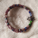 Plum Lotus Flower Bracelet (MW) | Mamabug ReCreations - Artisan Jewelry