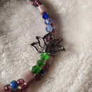 Plum Lotus Flower Bracelet (MW) | Mamabug ReCreations - Artisan Jewelry