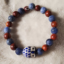 Blue Owl in the Night Bracelet (MW) | Mamabug ReCreations - Artisan Jewelry